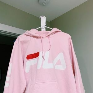 Pink Fila Hoodie